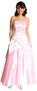 Prom Dress item 13448. Miniature Flower Princess Cut Prom Dress. 3 layered spaghetti strap dress. Skirt