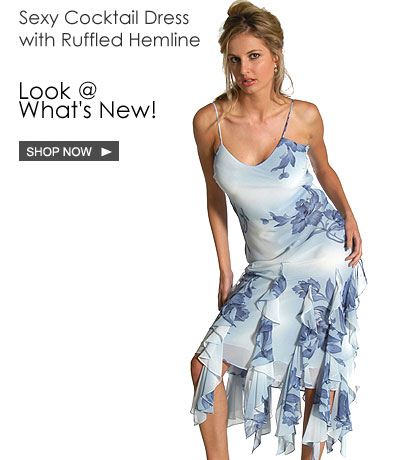 Floral Print Dress with Ruffled Hemline.