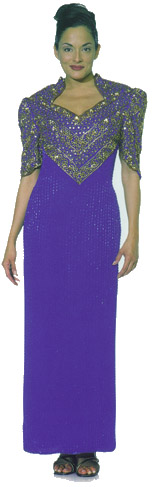 Sweetheart Full Length Beaded Gown
