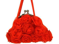 Rose Flower Evening Bag Clasp Style. 04001.