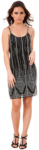 Short Fitted Beaded Short Shift Homecoming Party Dress
