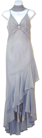 Clearance Sale item 1031. Spaghetti Brooch Formal Dress.