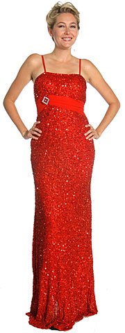 Shimmer Spaghetti Strap Plus Size Prom Dress with Brooch. 1080.