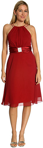 Double Strapped Brooch Party Dress