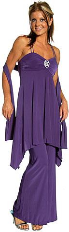 #11089. 2 Piece Double Strapped Pant Dress.