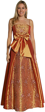 #11094. A-line Ribbon Bow Beaded Quinceanera Dress.