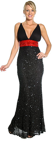 Roman Inspired Empire Cut Beaded Prom Gown. 1112.
