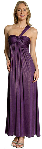 #11128. Single Shoulder Empire Style Prom Dress.