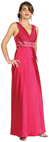 #11155. Pleated Criss-Cross Evening Dress.