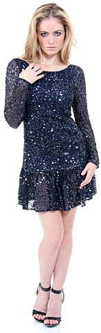 Fully Sequined Short Party Dress