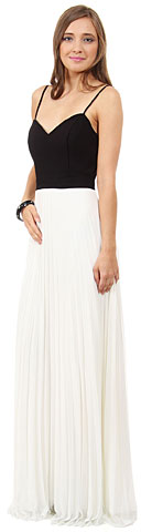 Spaghetti Straps Pleated Skirt Long Formal Bridesmaid Dress. 11470.
