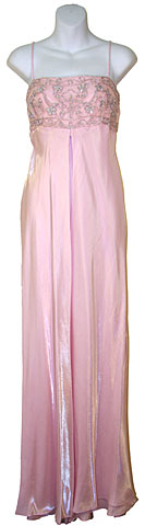 #13235. Empire Style Embroidered Evening Dress.