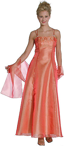Shimmering Organza A-line Bridesmaid Dress. 13254.