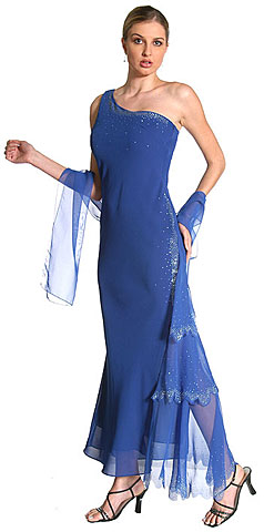Single Shouldered Fin Formal Dress