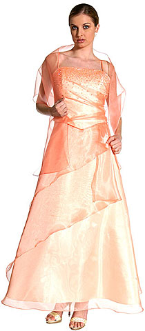 #13481. Beaded Bodice Prom Dress with Full Flare Skirt.