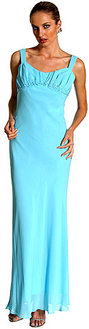 Empire Full Length Beaded Evening Dress