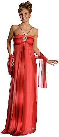 Ruched Ombre Grecian Style Formal Formal Dress. 13524.