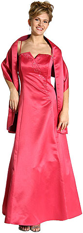 Spaghetti Straps Full Length Formal Quincenera Dress. 13608.