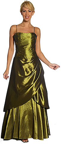 Spaghetti Strapped Long Prom Dress