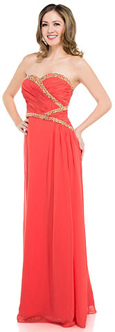 Strapless Sweetheart Neck Long Formal Prom Dress