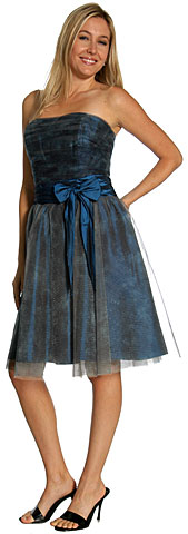 Party Dresses item 20004. Strapless  Ribbon Bow Party Dress.