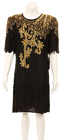 Short Sequin Formal Dress with Keyhole Back