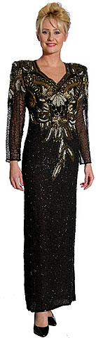 #2979. Triple Colored Full Length Evening Gown.
