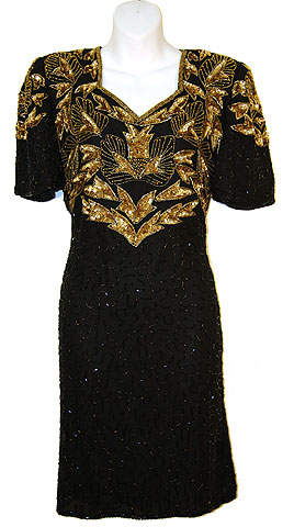 #7747. Short Sequined Formal Dress.