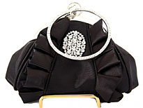 Hold and Shine Evening Bag In Black. 80019-bk.