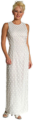 #8136. Miniature Flower Beaded Formal Gown.