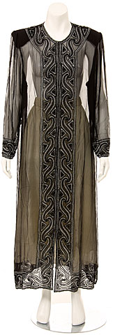 Long Handbeaded See-Thru Jacket