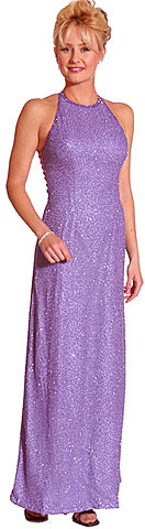 #9211. Beaded Formal Evening Gown With Stylish Back.