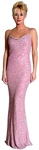 Tie Back Fully Beaded Gown