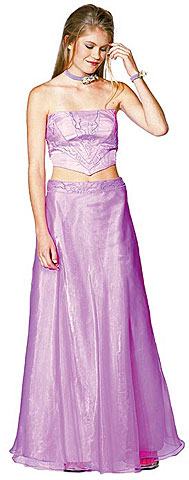 #c2189. Criss Crossed Strapless Beaded Dress.