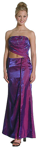 #c2302. Asymmetrical Top Beaded Formal Dress.