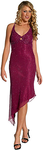 #d1009. Asymmetric Beaded Formal Dress.