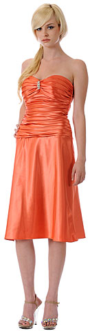 Strapless Rouched Bodice Party Dress. p801.