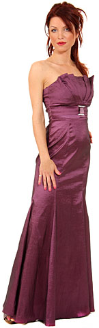 Elegant Empire Cut Strapless Formal Evening Gown