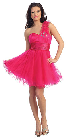 Sweetheart Empire Cut One Shoulder Short Party Dress. p8295.