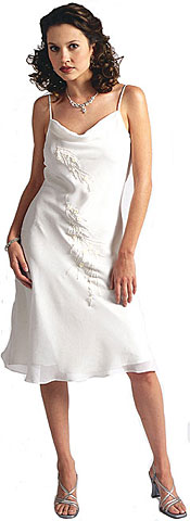 #was23. Beaded Chiffon Short Formal Dress.