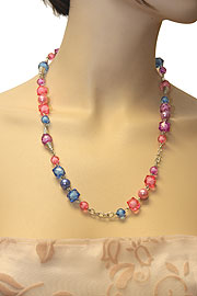 Brightly Colored Costume Jewelry Necklace. 06-nk-044.