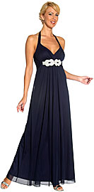 Halter Top Full Length Formal Prom Dress
