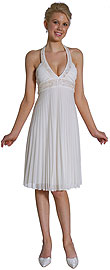 Halter Neck Empire Cut Formal Dress
