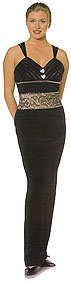 Heart and Multi Cross Backed Formal Dress