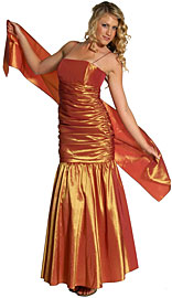 Mermaid Cut Ruffled Formal Dress