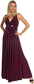 Halter Neck Formal Dress with Bow