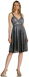 Empire Cut Short Prom Dress with Decorative Waistline