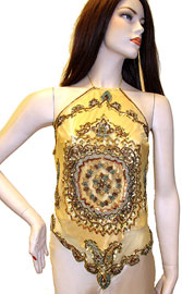 #1272. Halter Neck Sequin Beaded Top.