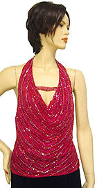 #1274. Sleeveless Fully Beaded Top.