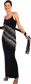 Silver Glittered Velvet Formal Dress